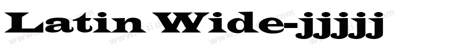 Latin Wide字体转换